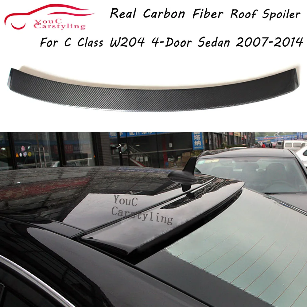 W204 Roof Spoiler Carbon Fiber Material Roof Window Spoiler Lip for Mercedes C class W204 4-door Sedan 2007 - 2014
W204 Roof Spoiler Carbon Fiber Material Roof Window Spoiler Lip for Mercedes C class W204 4-door Sedan 2007 - 2014