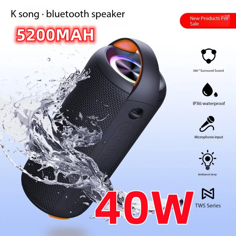 IPX 6 Wireless Bluetooth Speaker Subwoofer Outdoor Waterproof Home KTV Large Volume Card Portable Stereo Caixa De Som Sound Box
IPX 6 Wireless Bluetooth Speaker Subwoofer Outdoor Waterproof Home KTV Large Volume Card Portable Stereo Caixa De Som Sound Box