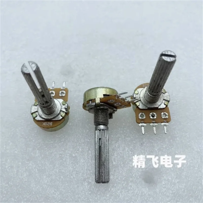 1 piece of high-quality RK16 single link potentiometer B20K shaft length 30MM sawtooth
1 piece of high-quality RK16 single link potentiometer B20K shaft length 30MM sawtooth