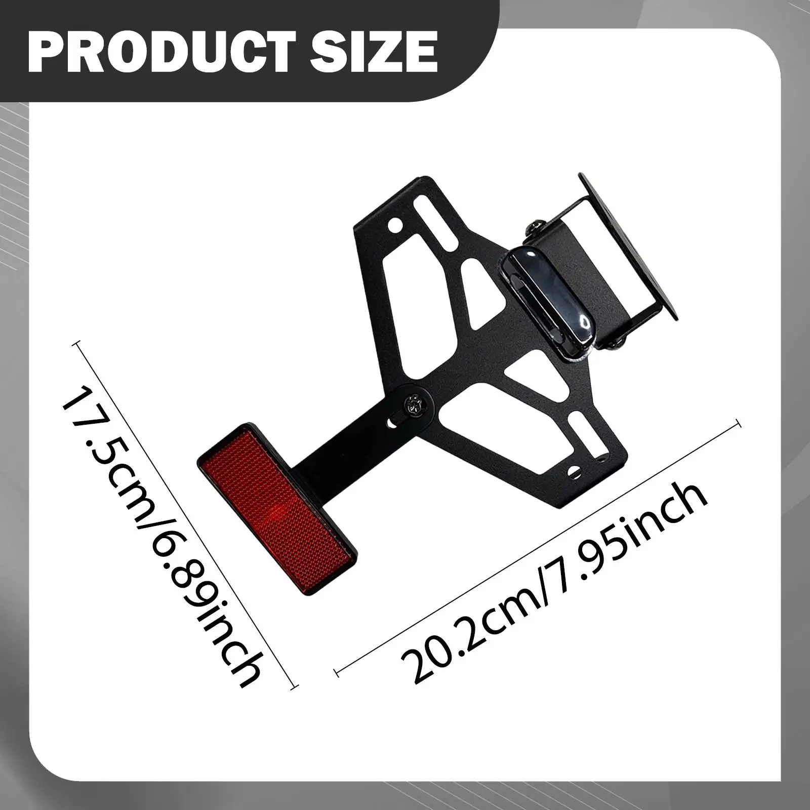 Metal Motorcycle License Plate Frame Fender Eliminator Rear Bracket with Reflector for CF MOTO 450 SR 450NK 450SS
Metal Motorcycle License Plate Frame Fender Eliminator Rear Bracket with Reflector for CF MOTO 450 SR 450NK 450SS