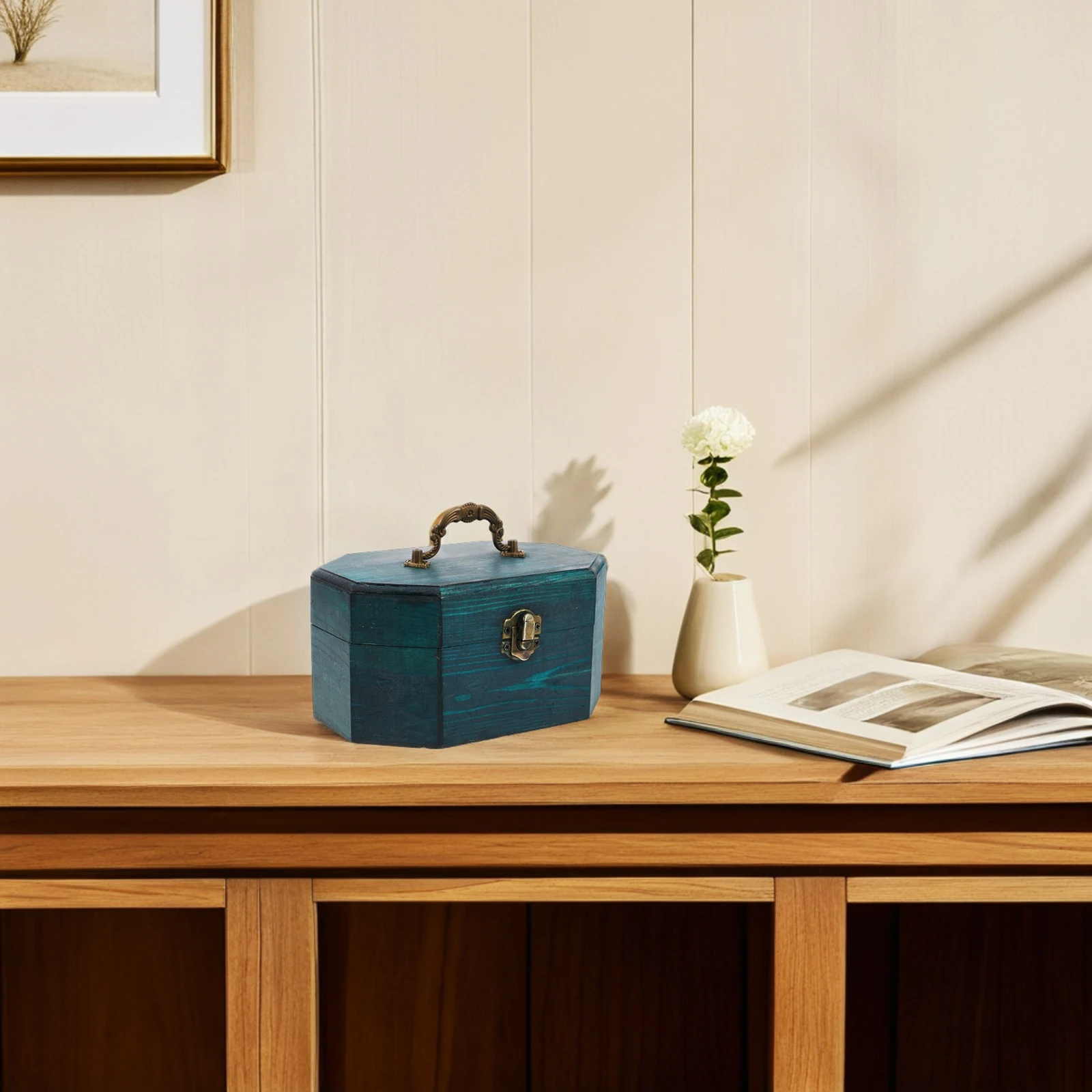 Wooden Storage Box Jewelry Earrings Travel Portable Treasure Chest Vintage Case Container Protective Solid Wood
Wooden Storage Box Jewelry Earrings Travel Portable Treasure Chest Vintage Case Container Protective Solid Wood
