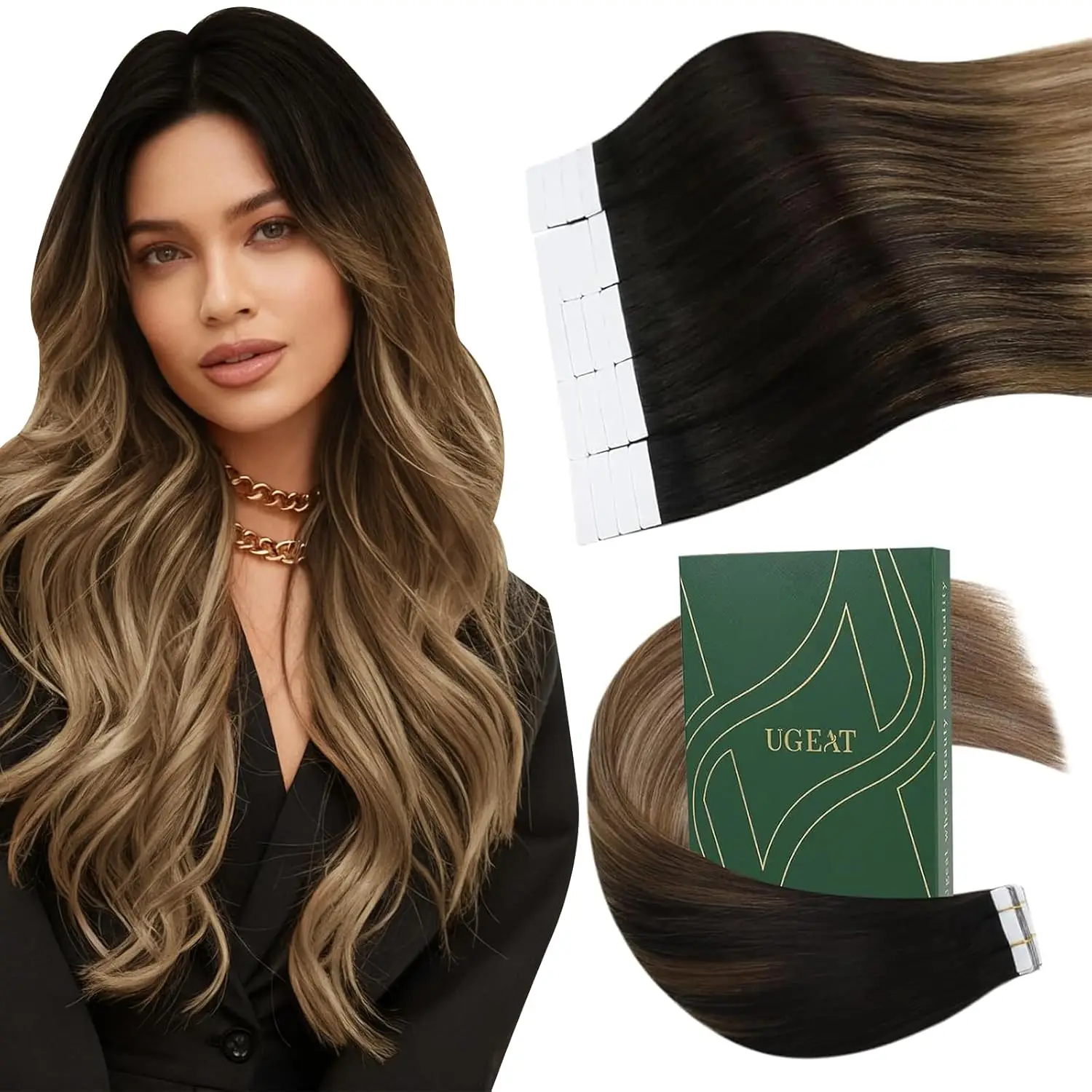 Коричневые наращивания человеческих волос с эффектом омбре, 18 дюймов, средней длины, с золотисто-русым балаяжем, 20 шт., 50 г
Коричневые наращивания человеческих волос с эффектом омбре, 18 дюймов, средней длины, с золотисто-русым балаяжем, 20 шт., 50 г