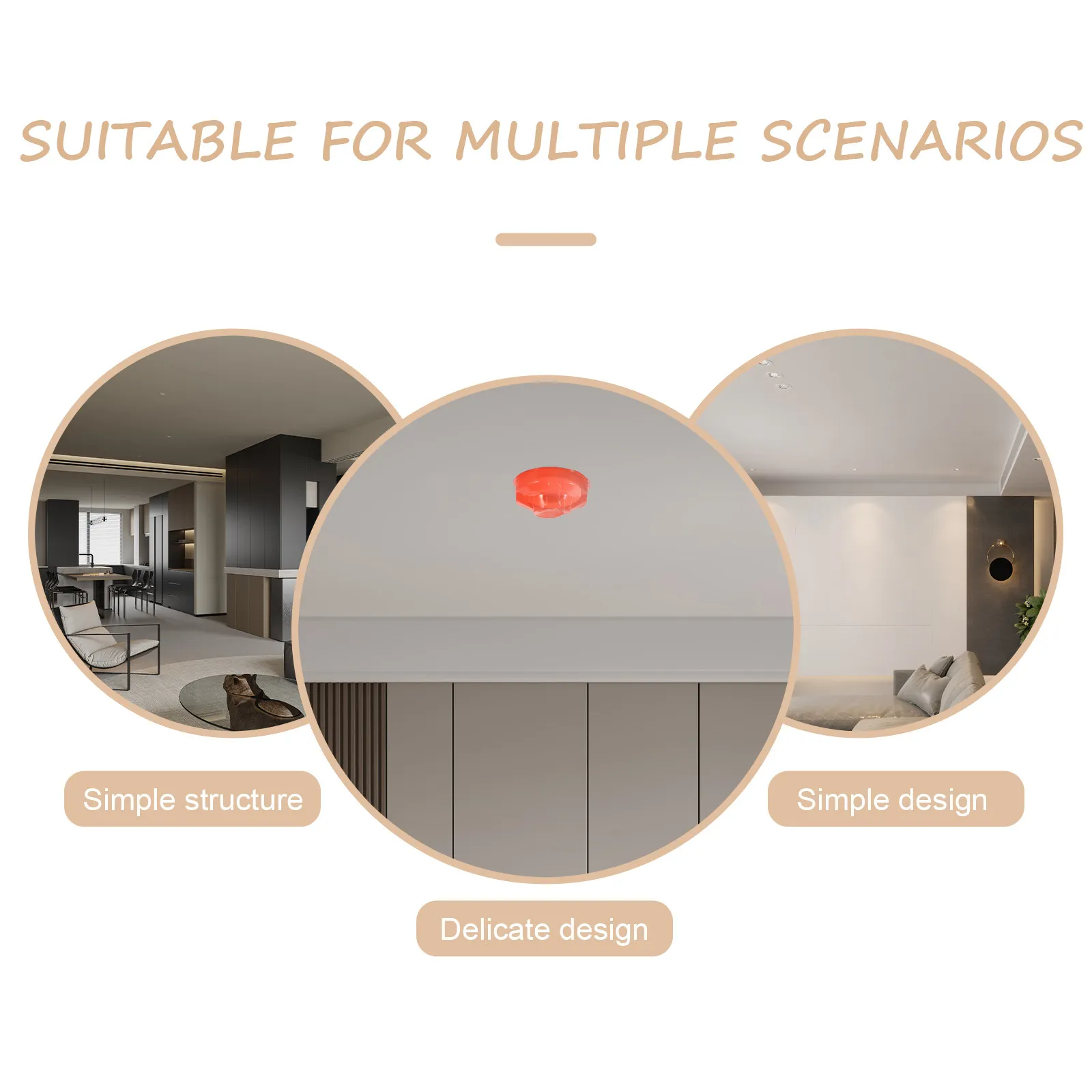 Smoke Cover Protector Plastic Fireproof Guard for Baking Cooking Areas Easy Install Alarm Cover Smokes Alarm Protector