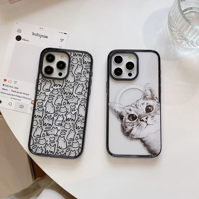 Line Cat 2.0 Acrylic Black Border Magnetic Phone Case Cover for IPhone 11 12 13 14 15 16 Pro Max Case
Line Cat 2.0 Acrylic Black Border Magnetic Phone Case Cover for IPhone 11 12 13 14 15 16 Pro Max Case