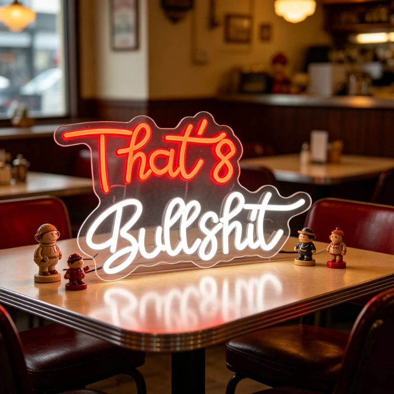 Thats Bullshit Neon Sign LED Night Light 3D Acrylic Funny Bar Pub USB Wall Lamp Home Aesthetic Desk Decoration Party Gift
Thats Bullshit Neon Sign LED Night Light 3D Acrylic Funny Bar Pub USB Wall Lamp Home Aesthetic Desk Decoration Party Gift