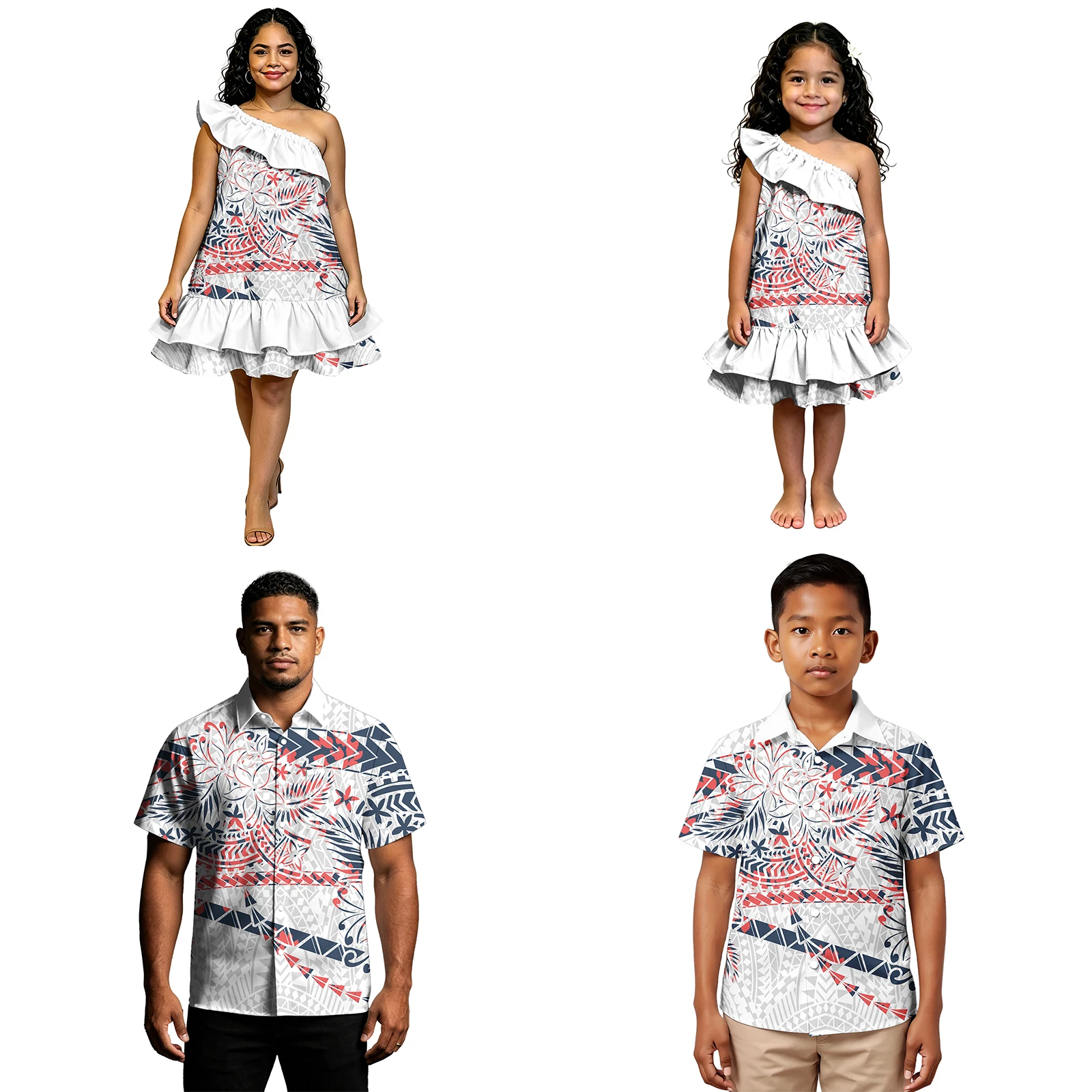 Gift Hawaiian Father Son Casual Custom Shirt Polynesian Mother Girls Ruffles Beach Mini Dress Samoan Matching Outfits for Family
Gift Hawaiian Father Son Casual Custom Shirt Polynesian Mother Girls Ruffles Beach Mini Dress Samoan Matching Outfits for Family