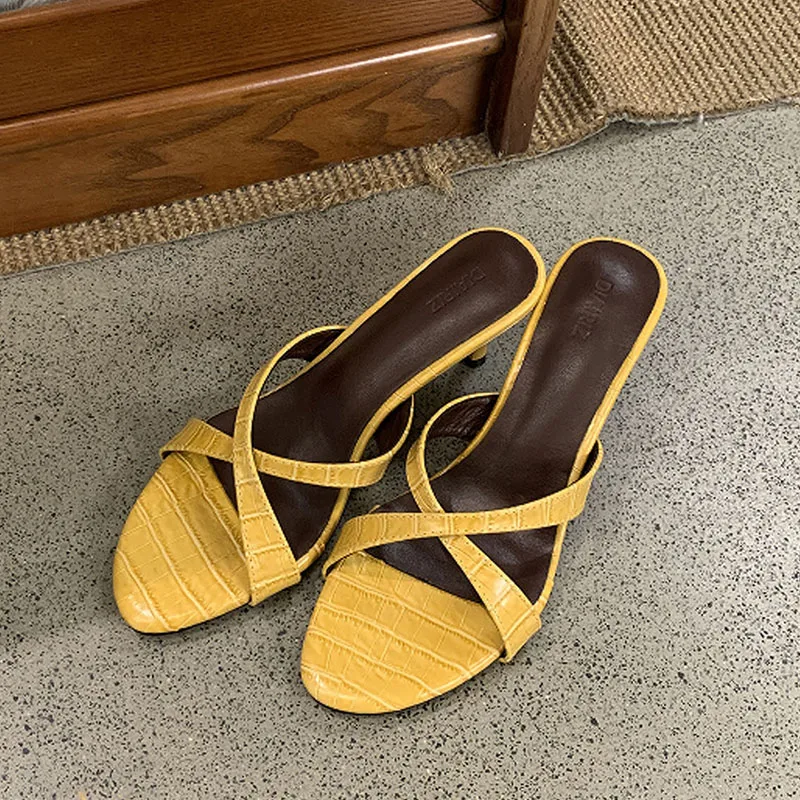 2026 Summer Fashion Women Open Toe Slippers Female Slip On Ladies Comfort Outdoor Thin High Heel Dress Slides Sandal Brand Pumps
2026 Summer Fashion Women Open Toe Slippers Female Slip On Ladies Comfort Outdoor Thin High Heel Dress Slides Sandal Brand Pumps