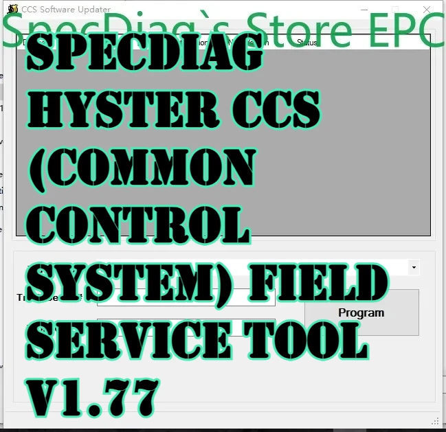 SpecDiag Hyster CCS (Common Control System) Field Service Tool v1.77
SpecDiag Hyster CCS (Common Control System) Field Service Tool v1.77
