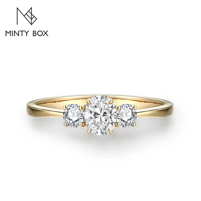 MINTYBOX K Gold D Color Oval Cut Three Stone Moissanite Rings Solid 10K 14K 18K Jewelry for Women Engagement Ring Wedding Gift
MINTYBOX K Gold D Color Oval Cut Three Stone Moissanite Rings Solid 10K 14K 18K Jewelry for Women Engagement Ring Wedding Gift