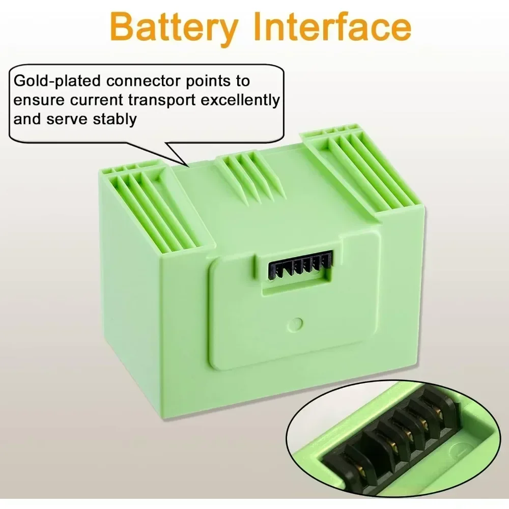 Аккумуляторная батарея 14.4V 5000mAh для iRobot Roomba i7, i3, i4, i5, i6, i7, i8, J7, E5 Series, замена батареи для пылесоса.
Аккумуляторная батарея 14.4V 5000mAh для iRobot Roomba i7, i3, i4, i5, i6, i7, i8, J7, E5 Series, замена батареи для пылесоса.
