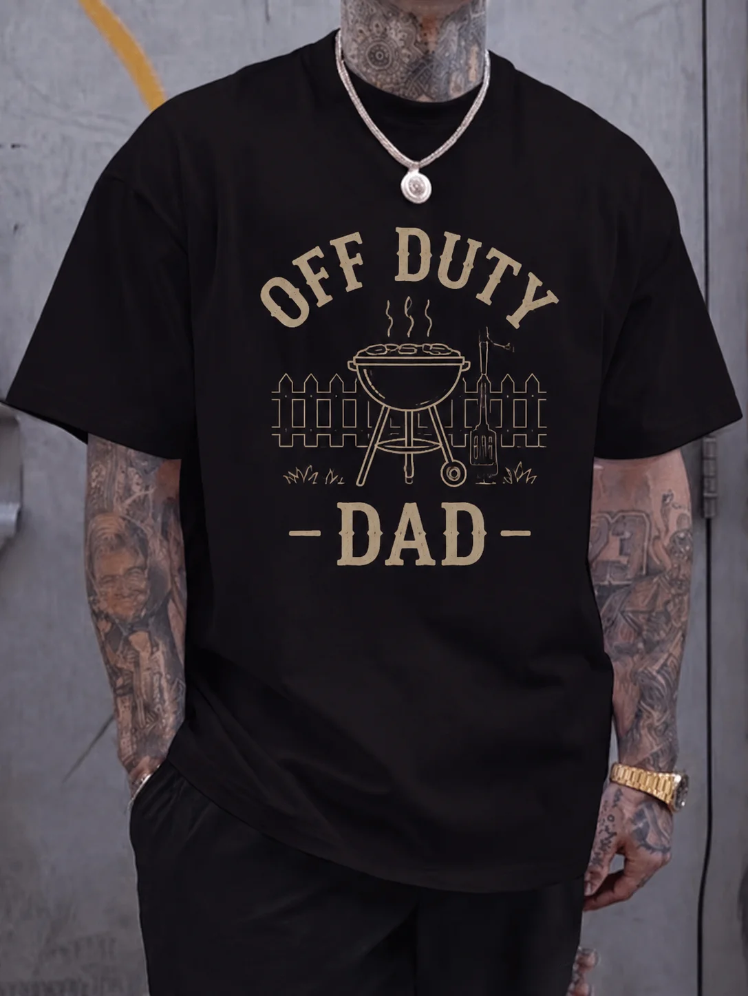 Men Graphic t Shirt Short Sleeve Classic Fit Vintage Off Duty Dad Bbq Grill Print Distressed Style Backyard Bbq Outdoor Casual
Men Graphic t Shirt Short Sleeve Classic Fit Vintage Off Duty Dad Bbq Grill Print Distressed Style Backyard Bbq Outdoor Casual