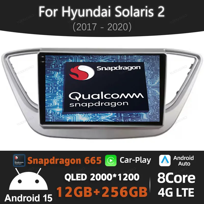 Автомобильное радио Android 15 для Hyundai Solaris 2 2017-2020 QLED BT 4G WIFI головное устройство GPS NAVI мультимедийный стерео видеоплеер 2DIN
Автомобильное радио Android 15 для Hyundai Solaris 2 2017-2020 QLED BT 4G WIFI головное устройство GPS NAVI мультимедийный стерео видеоплеер 2DIN