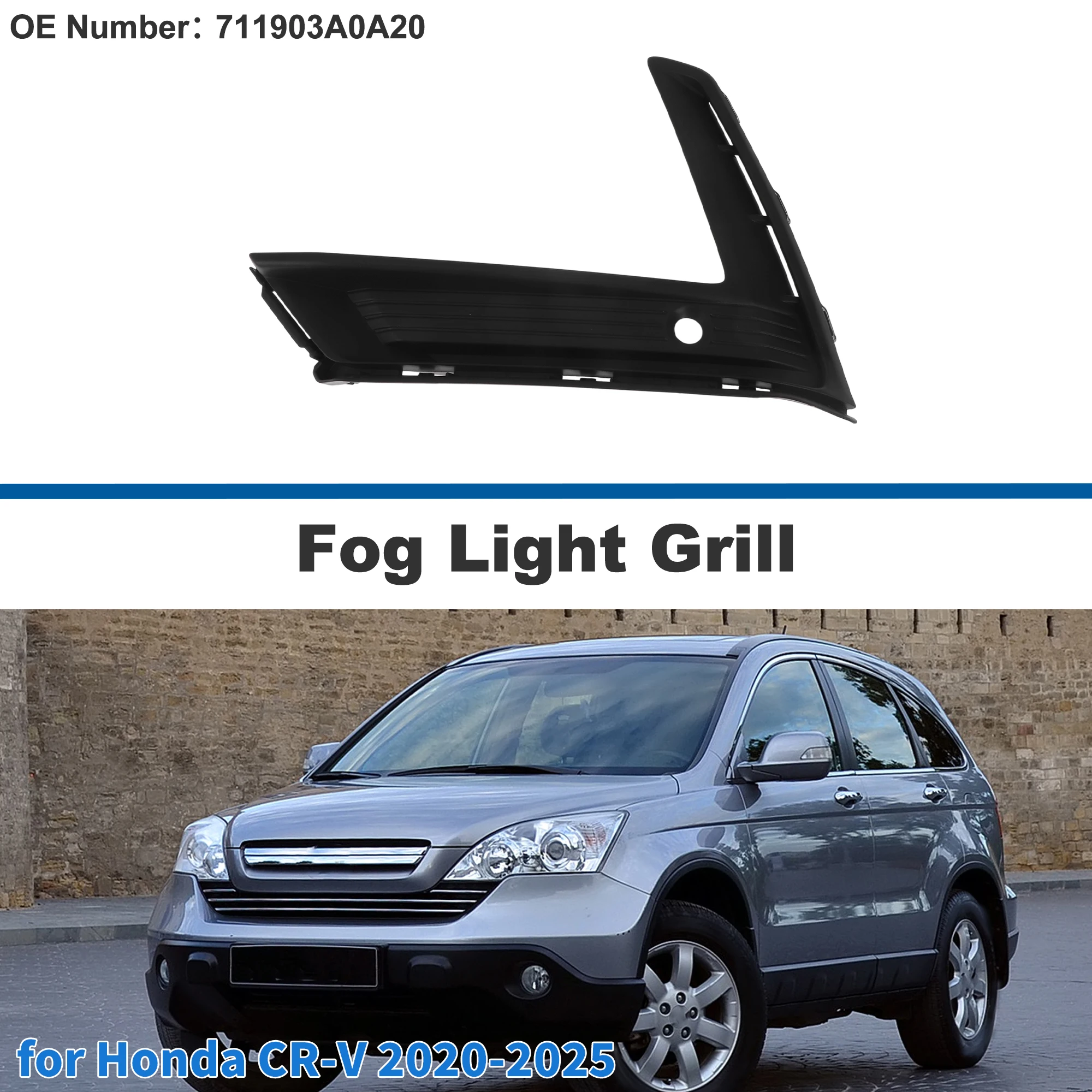 UXCELL Решетка передней левой противотуманной фары No 711903A0A20 для Honda CR-V 2020-2025 
UXCELL Решетка передней левой противотуманной фары No 711903A0A20 для Honda CR-V 2020-2025