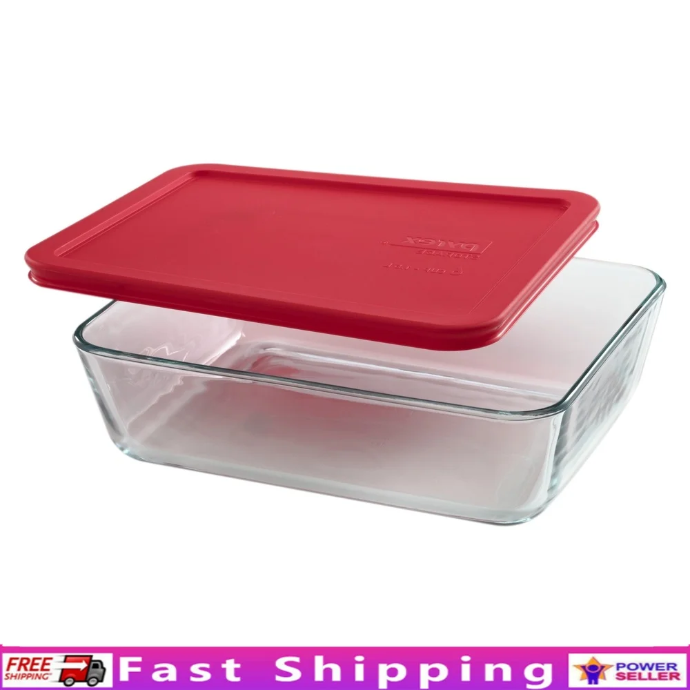 Airtight Glass Food Storage Container 6 Cup Rectangular Dish with Red BPA-Free Lid Dishwasher Microwave Safe Kitchen Essential
Airtight Glass Food Storage Container 6 Cup Rectangular Dish with Red BPA-Free Lid Dishwasher Microwave Safe Kitchen Essential