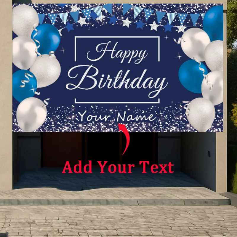 custom Happy Birthday Banner Birthday Decorations Blue Sliver Birthday Party Banners Background Birthday Theme Party Decorations
custom Happy Birthday Banner Birthday Decorations Blue Sliver Birthday Party Banners Background Birthday Theme Party Decorations
