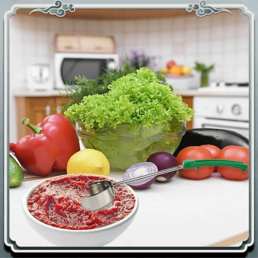 Прочный ковш для соуса для пиццы, резиновая ручка, кухонная ложка с плоским дном, мерная ложка для супа из нержавеющей стали
Прочный ковш для соуса для пиццы, резиновая ручка, кухонная ложка с плоским дном, мерная ложка для супа из нержавеющей стали