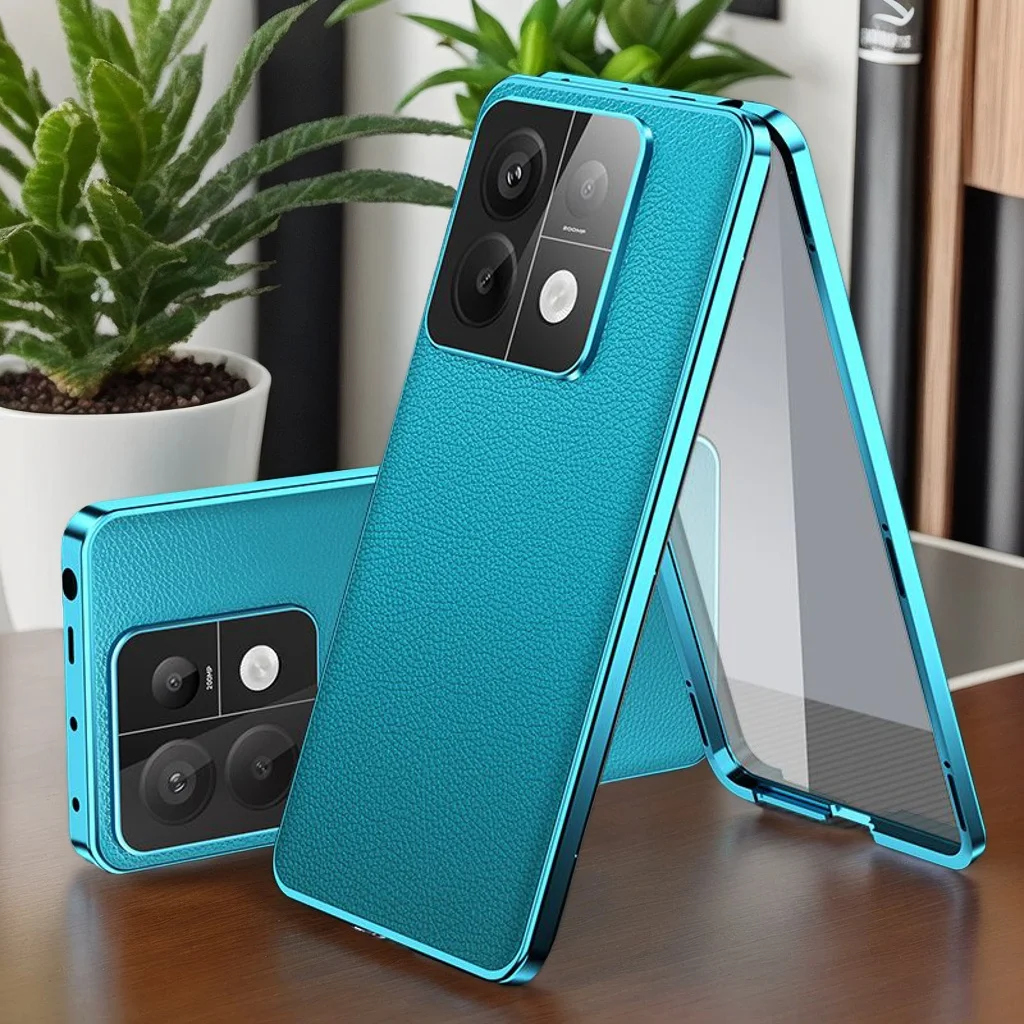 Metal Magnetic Double sided Phone Case Temper Glass For Redmi Note 13 14 Pro Plus 5G Lens Protection Leather Back Cover Cases
Metal Magnetic Double sided Phone Case Temper Glass For Redmi Note 13 14 Pro Plus 5G Lens Protection Leather Back Cover Cases