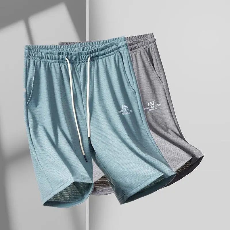 Ice Silk Mesh Shorts Men's Summer 2026 New Trendy Brand Outer Wear Loose Quick-drying Sports Running Sneakers Short Pants
Ice Silk Mesh Shorts Men's Summer 2026 New Trendy Brand Outer Wear Loose Quick-drying Sports Running Sneakers Short Pants