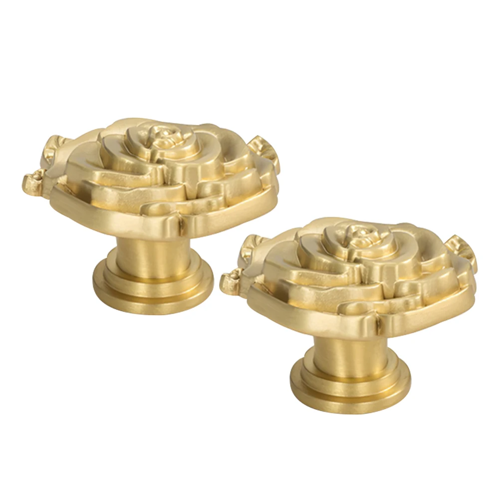 2pcs Golden Flower Drawer Knobs Solid Brass Rose Handles Cabinet Pulls Elegant French Design Decorative Hardware
2pcs Golden Flower Drawer Knobs Solid Brass Rose Handles Cabinet Pulls Elegant French Design Decorative Hardware