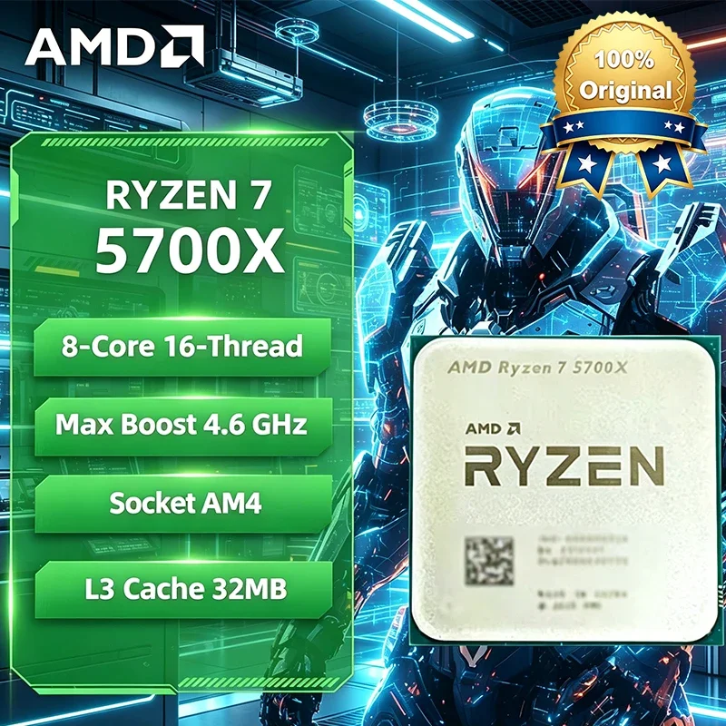 AMD Ryzen 7 5700X AMD R7 5700X CPU 8-Core 16-Thread 4.6GHz Unlocked Desktop Processor Socket AM4 Gaming CPU Without Package
AMD Ryzen 7 5700X AMD R7 5700X CPU 8-Core 16-Thread 4.6GHz Unlocked Desktop Processor Socket AM4 Gaming CPU Without Package