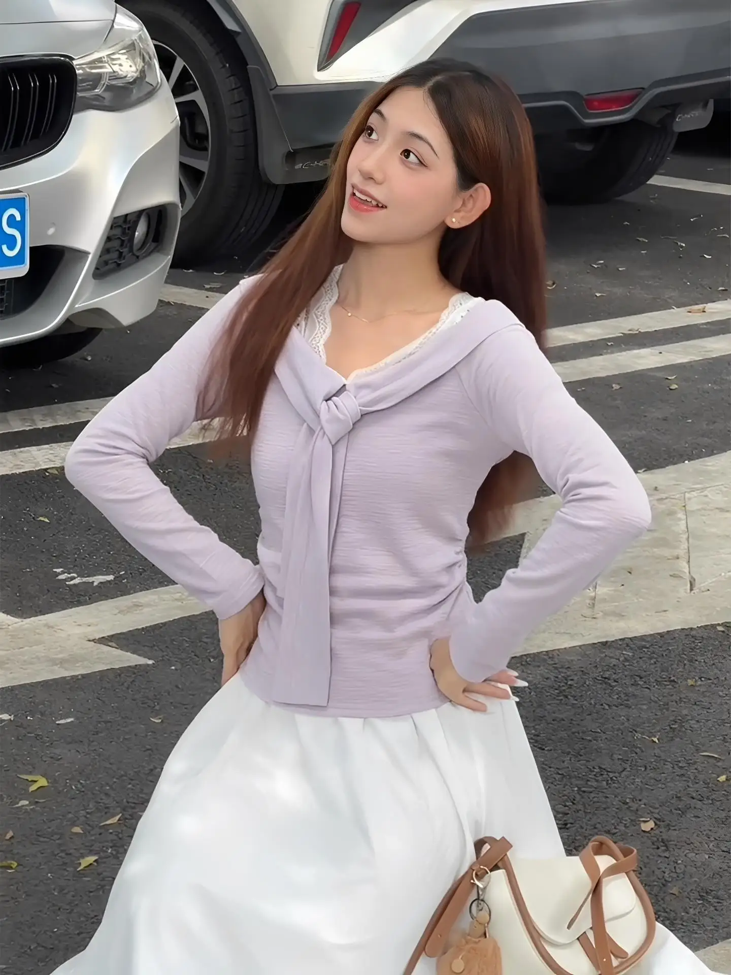 Korean Style Purple Lace Trim Base Shirt Women's Spring Autumn New Design Sensation Small Audience Inner Wear Top
Korean Style Purple Lace Trim Base Shirt Women's Spring Autumn New Design Sensation Small Audience Inner Wear Top