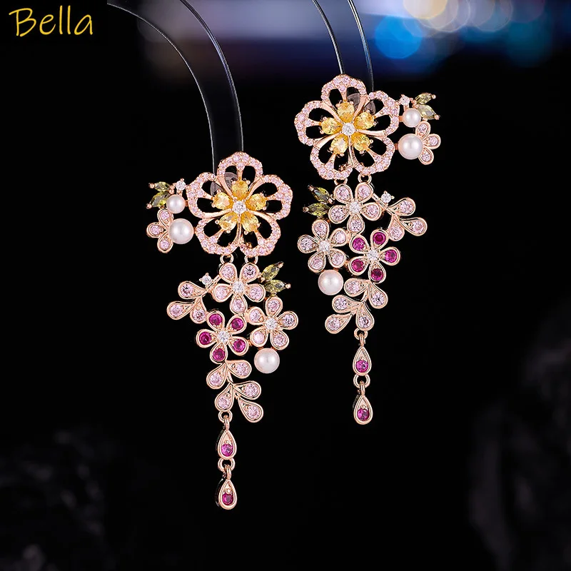 blue pink flower earrings zirconia luxury jewelry women dangling earrings sweet elegant dinner party daily wear
blue pink flower earrings zirconia luxury jewelry women dangling earrings sweet elegant dinner party daily wear