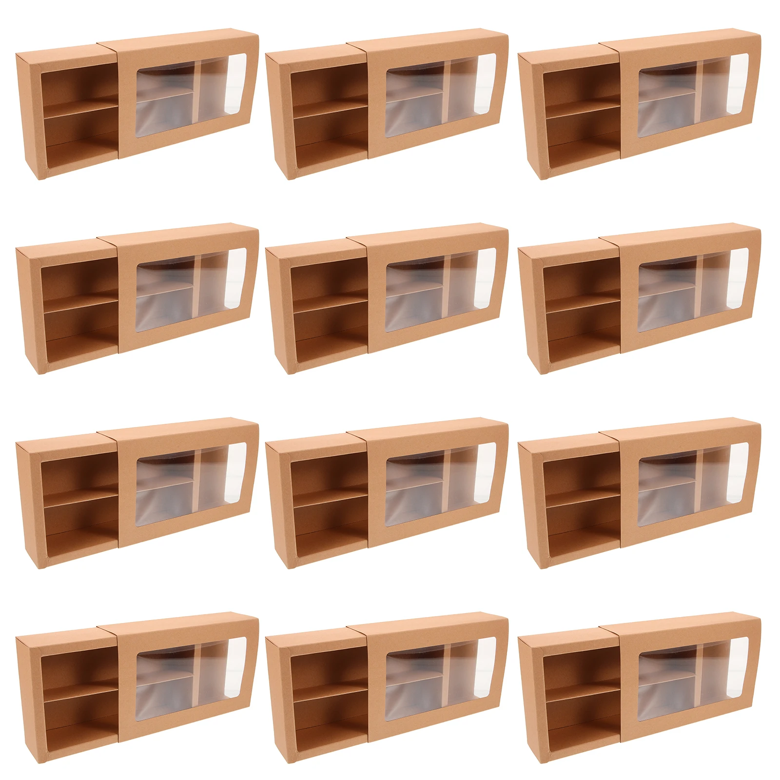 12pcs Dessert Boxes Cake Pastry Container 21x12.5x5cm Compact Window Macaron Boxes Cookie Biscuit Packaging Treat Containers
12pcs Dessert Boxes Cake Pastry Container 21x12.5x5cm Compact Window Macaron Boxes Cookie Biscuit Packaging Treat Containers