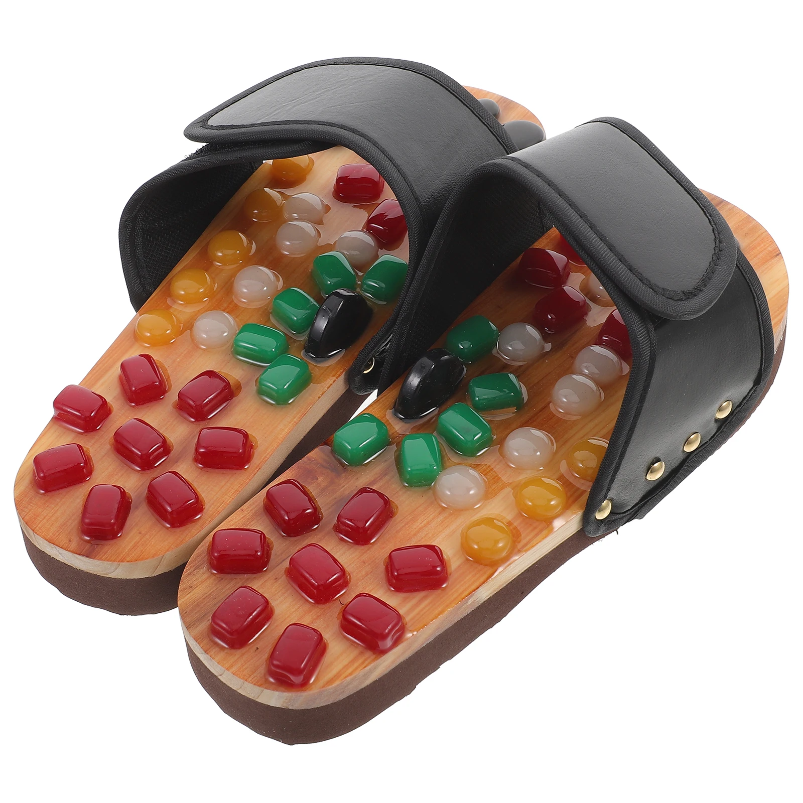 Massage Slippers Black Sandals Pebbles Sole Foot Shoes for Men Promote Blood Flow Refresh Feet Plantar Fasciitis
Massage Slippers Black Sandals Pebbles Sole Foot Shoes for Men Promote Blood Flow Refresh Feet Plantar Fasciitis