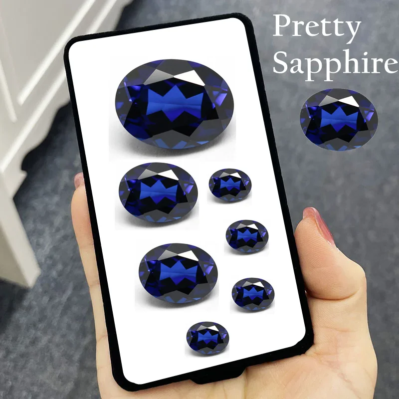 Beautiful Blue Sapphire Pass Test Sapphire Oval Faceted Cut Gems For Jewelry Making/Collection/Setting Ring Pendant Stone
Beautiful Blue Sapphire Pass Test Sapphire Oval Faceted Cut Gems For Jewelry Making/Collection/Setting Ring Pendant Stone