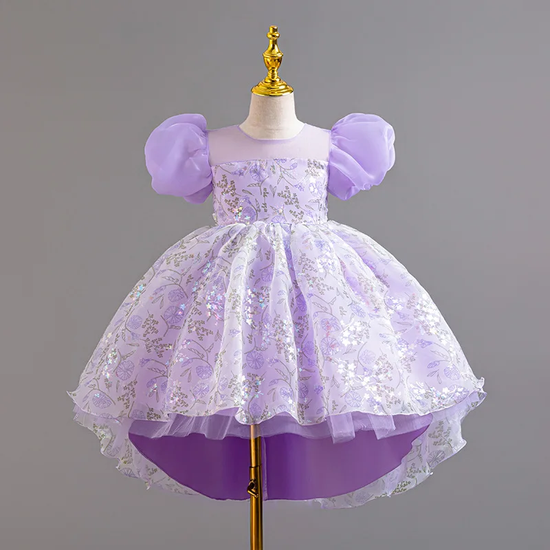 Elegant Girl Princess Dress Girls' Birthday Party Dresses for Performance Kid Purple Clothes Lavender Children Clothing
Elegant Girl Princess Dress Girls' Birthday Party Dresses for Performance Kid Purple Clothes Lavender Children Clothing