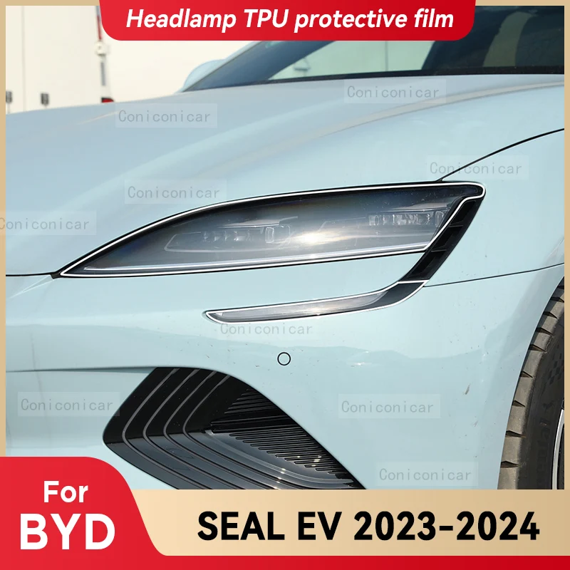 For BYD SEAL EV 2023 2024 Car Headlight Transparent TPU Protective Cover Film Front Light Tint Change Color Sticker
For BYD SEAL EV 2023 2024 Car Headlight Transparent TPU Protective Cover Film Front Light Tint Change Color Sticker