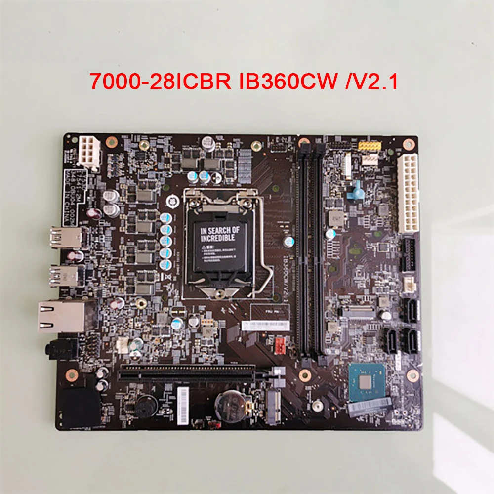 Материнская плата настольного ПК для материнской платы Lenovo 7000-28ICBR IB360CW/V2.1
Материнская плата настольного ПК для материнской платы Lenovo 7000-28ICBR IB360CW/V2.1