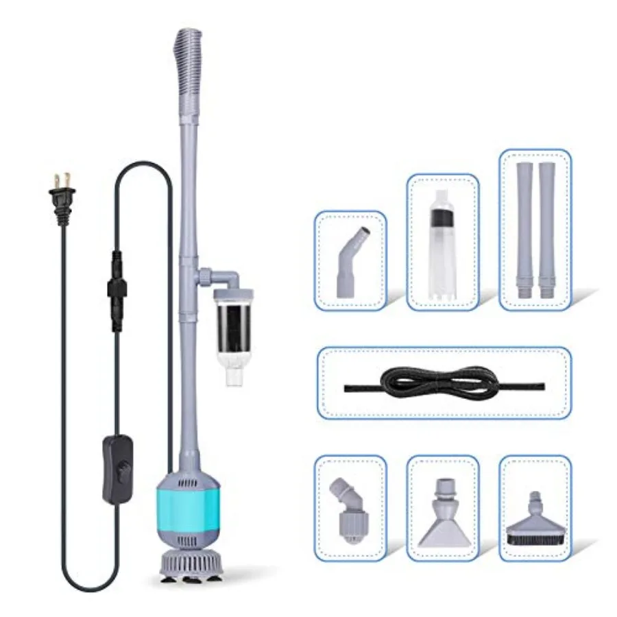360GPH Electric Aquarium Gravel Cleaner, 5 in 1 Automatic Fish Tank Cleaning Tool Set Vacuum Water Changer Sand Washer Filter S
360GPH Electric Aquarium Gravel Cleaner, 5 in 1 Automatic Fish Tank Cleaning Tool Set Vacuum Water Changer Sand Washer Filter S
