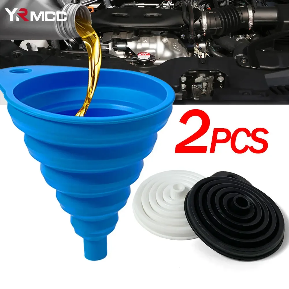 2Pcs Foldable Car Engine Funnel Silicone Liquid Funnel Washer Engine Oil Petrol Change Tools for Motorcycle Car Acesssories
2Pcs Foldable Car Engine Funnel Silicone Liquid Funnel Washer Engine Oil Petrol Change Tools for Motorcycle Car Acesssories