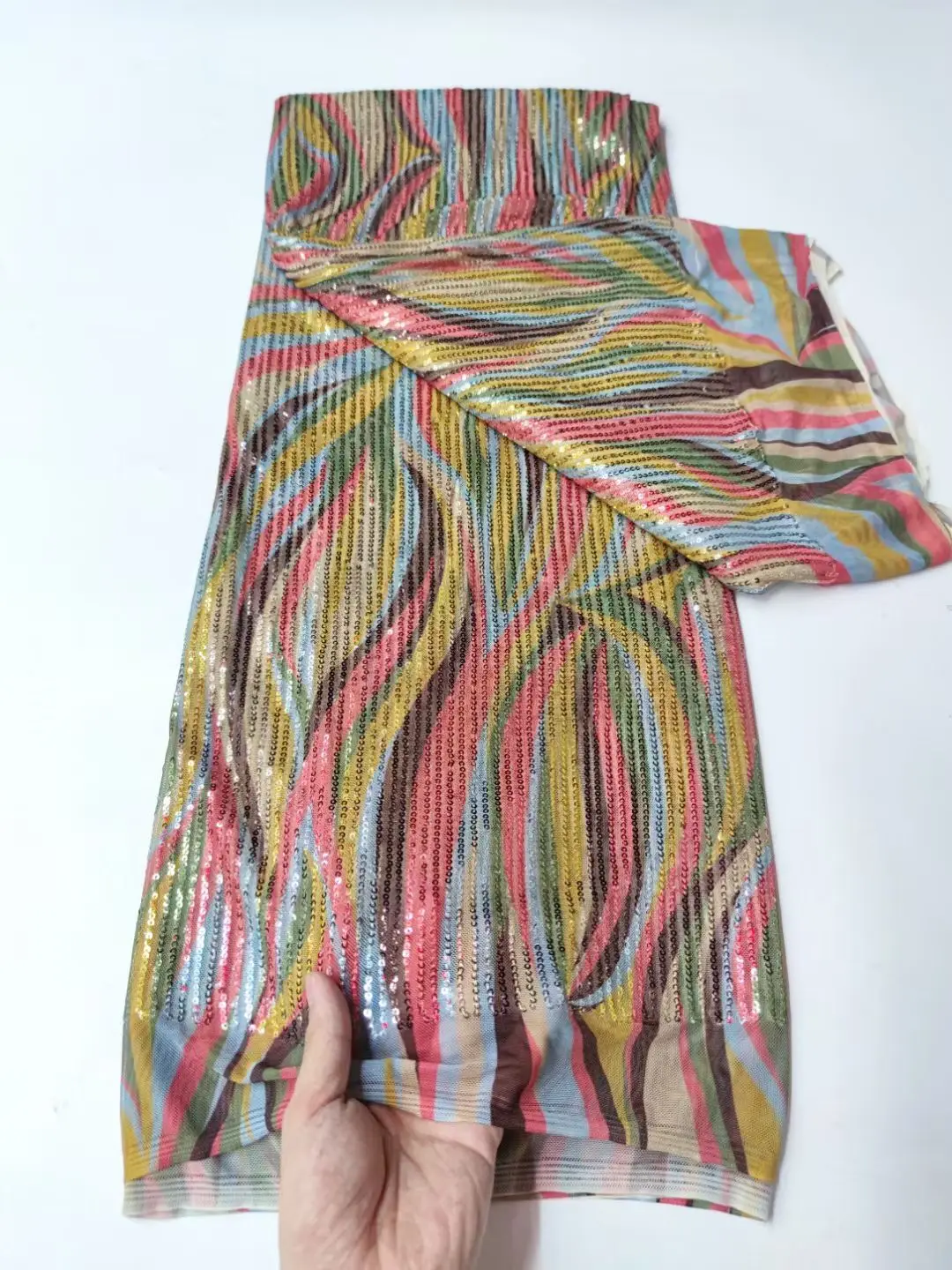 High Quality African Nigerian S-1306757 Tulle Lace Fabric With Sequins Embroidery Sewing Net Cloth Dresses
High Quality African Nigerian S-1306757 Tulle Lace Fabric With Sequins Embroidery Sewing Net Cloth Dresses