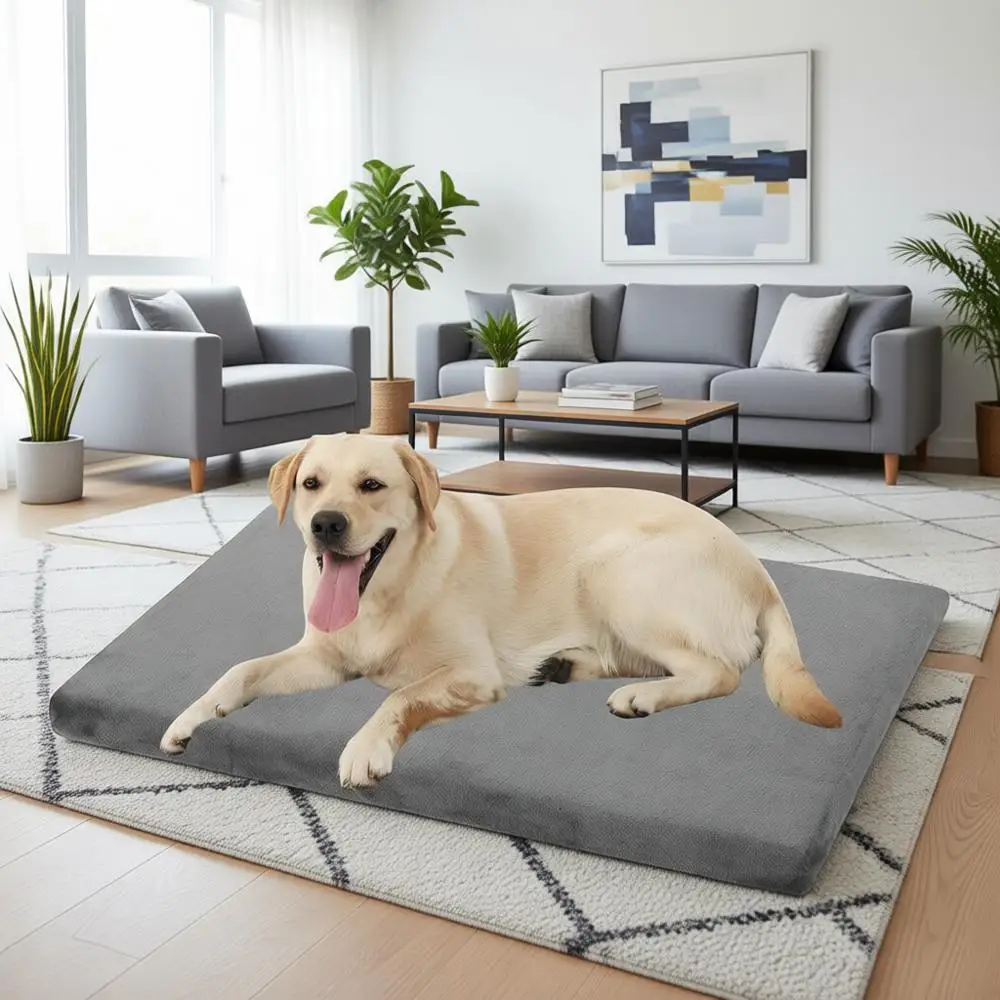 Dog Bed Mat Crate Pad Reversible, Cool & Warm, Water Proof Linings, Removable Washable Cover, Firm Support for Small to XXL Dogs
Dog Bed Mat Crate Pad Reversible, Cool & Warm, Water Proof Linings, Removable Washable Cover, Firm Support for Small to XXL Dogs