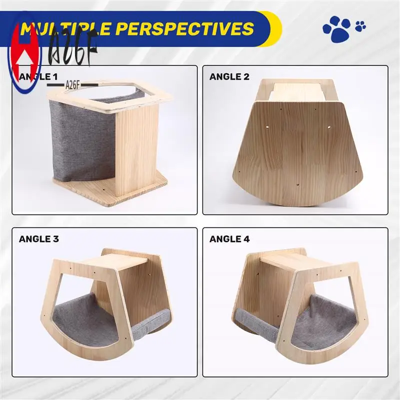 A26F-Wooden Climbing Wall Platform For Cats, Trapezoidal Cat Bed, Training Supplies
A26F-Wooden Climbing Wall Platform For Cats, Trapezoidal Cat Bed, Training Supplies