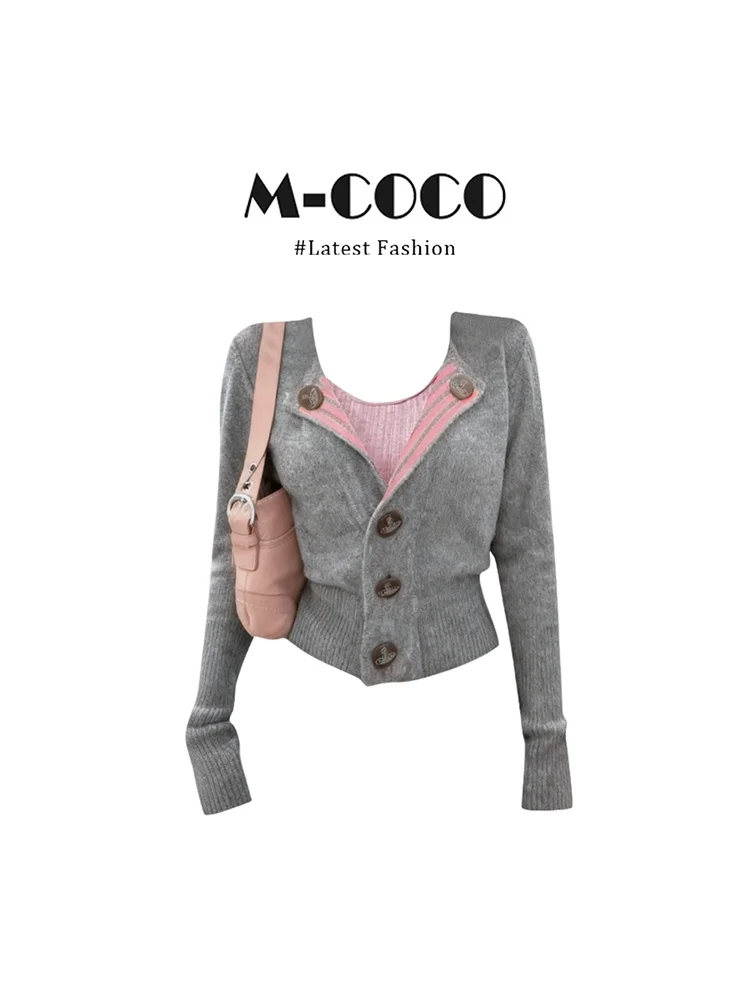 Retro Grey Slim Fit Open Cardigan Sweater Women's Long Sleeve Single Button Waist Inward Short Knitted Sweater Autumn Winter ...
Retro Grey Slim Fit Open Cardigan Sweater Women's Long Sleeve Single Button Waist Inward Short Knitted Sweater Autumn Winter ...