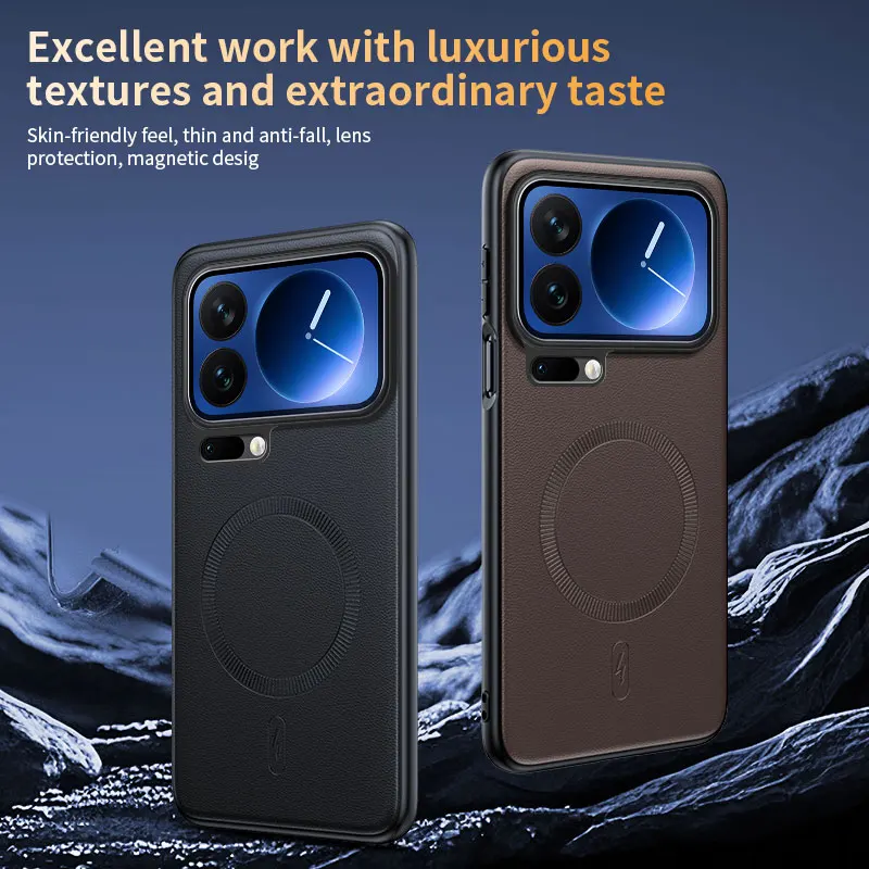 Magnetic Silicone Case For XiaoMi 17 Pro Max 17 Ultra Lens Protection Wireless Charging Leather Anti-Drop Soft Cover Phone Cases
Magnetic Silicone Case For XiaoMi 17 Pro Max 17 Ultra Lens Protection Wireless Charging Leather Anti-Drop Soft Cover Phone Cases