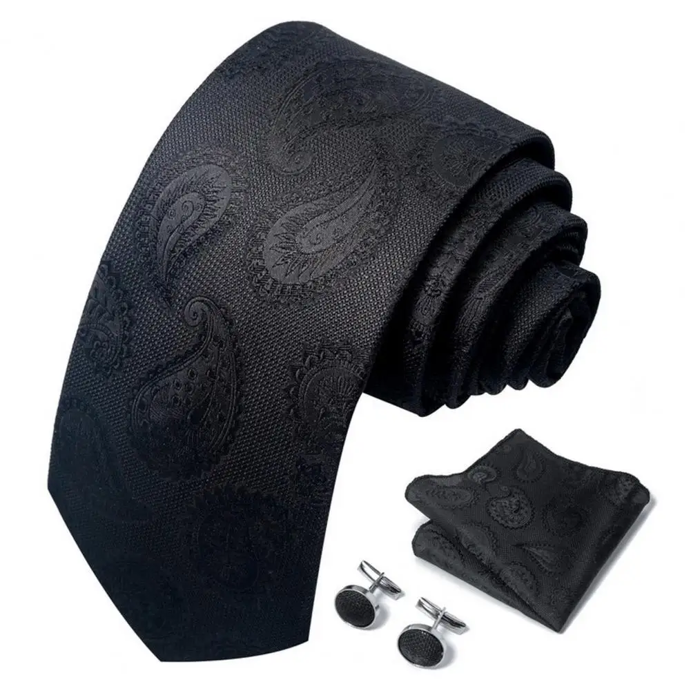 Tie Kerchief Cufflinks Set Elegant Men Blazer Suit Business Suit Tie Cufflinks Men's Suit Wedding Work Holiday Party Ties
Tie Kerchief Cufflinks Set Elegant Men Blazer Suit Business Suit Tie Cufflinks Men's Suit Wedding Work Holiday Party Ties