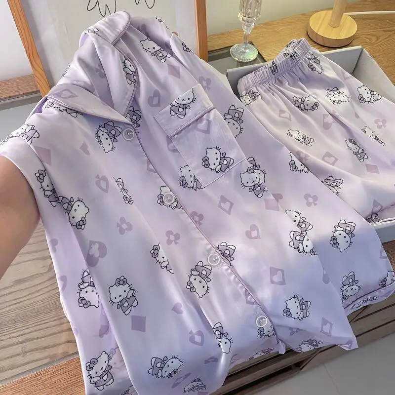 Sanrios Autumn Pajamas Hello Kittys Kawaii Sweet Home Clothes Loose Comfortable Simple Print Creative Hot Selling High End Gifts
Sanrios Autumn Pajamas Hello Kittys Kawaii Sweet Home Clothes Loose Comfortable Simple Print Creative Hot Selling High End Gifts