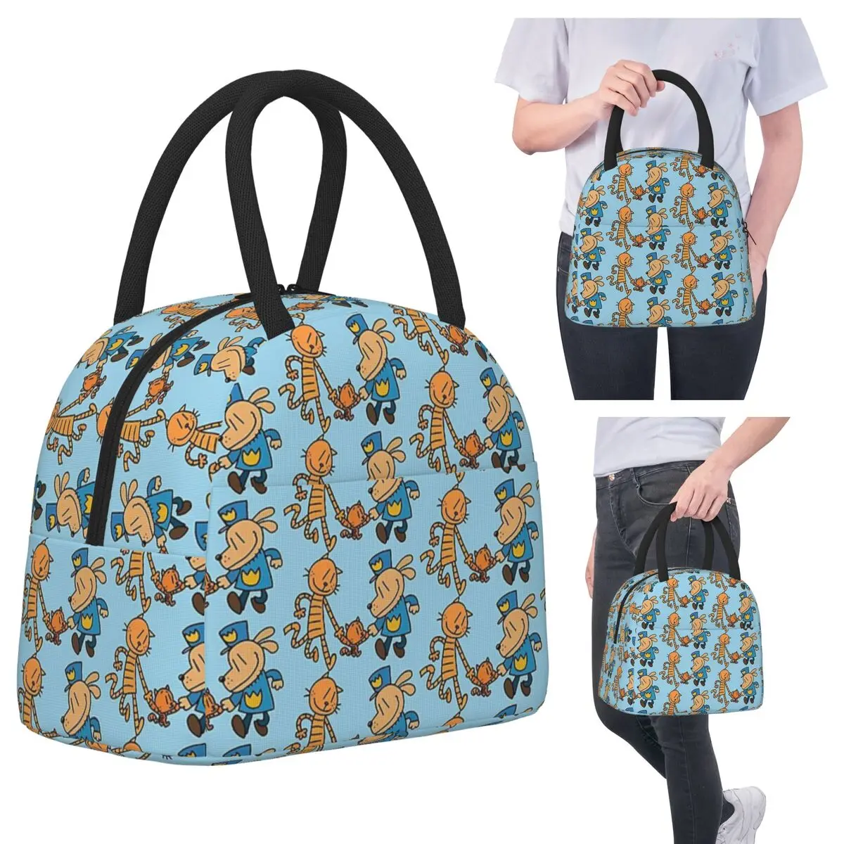 Dog Man, Lil Petey, And Big Petey Fan Art Insulated Lunch Bag for Kids School Cooler Thermal Food Box Tote Portable Lunch Boxes
Dog Man, Lil Petey, And Big Petey Fan Art Insulated Lunch Bag for Kids School Cooler Thermal Food Box Tote Portable Lunch Boxes