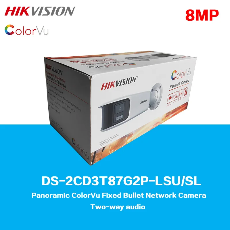 HIKVision 8 MP Panoramic ColorVu Fixed Bullet Network Camera DS-2CD3T87G2P-LSU/SL
HIKVision 8 MP Panoramic ColorVu Fixed Bullet Network Camera DS-2CD3T87G2P-LSU/SL
