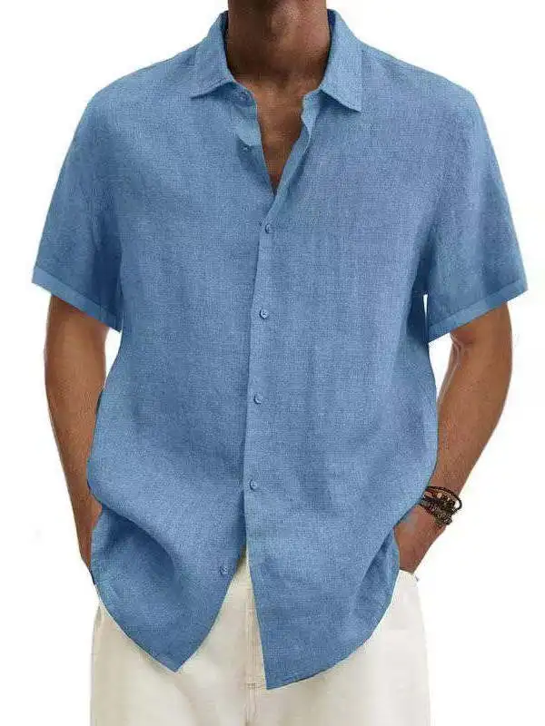 Color Collar Button down irt for Men Pure Color Button up irt Loose Fit ort Sve Summer Casual irt Youth Faion
Color Collar Button down irt for Men Pure Color Button up irt Loose Fit ort Sve Summer Casual irt Youth Faion