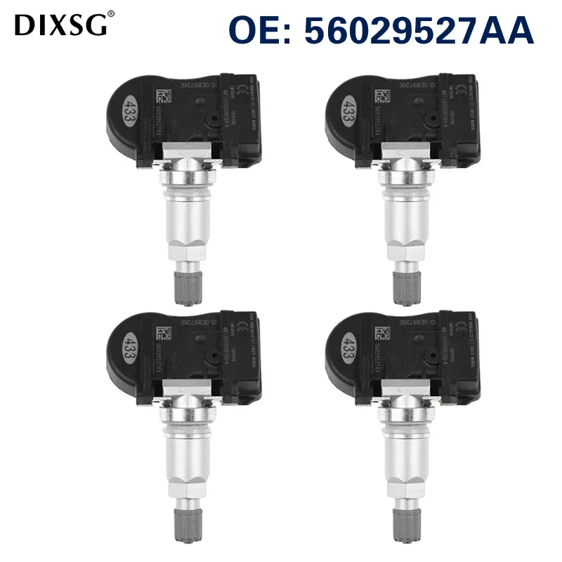 4Pcs TPMS Tire Pressure Monitor Sensor 433MHz 56029527AA For 2008 Chrysler 300 Dodge Charger Jeep Grand Cherokee 56029527AA
4Pcs TPMS Tire Pressure Monitor Sensor 433MHz 56029527AA For 2008 Chrysler 300 Dodge Charger Jeep Grand Cherokee 56029527AA