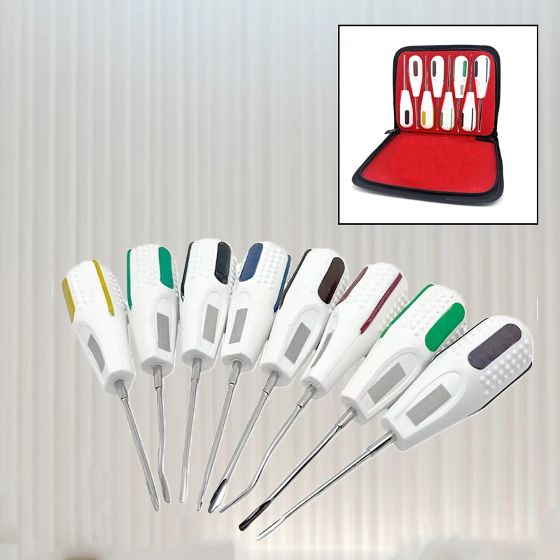 8 шт., набор стоматологических лифтов, профессиональные хирургические инструменты для удаления зубов, набор инструментов для стоматологической хирургии полости рта, клиники
8 шт., набор стоматологических лифтов, профессиональные хирургические инструменты для удаления зубов, набор инструментов для стоматологической хирургии полости рта, клиники