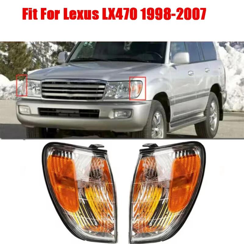 Подходит для Land Cruiser 4700LC100 FZJ100 Lexus LX470, угловой светильник, передний бампер, указатели поворота, 1998, 1999, 2000-2001 2007
Подходит для Land Cruiser 4700LC100 FZJ100 Lexus LX470, угловой светильник, передний бампер, указатели поворота, 1998, 1999, 2000-2001 2007