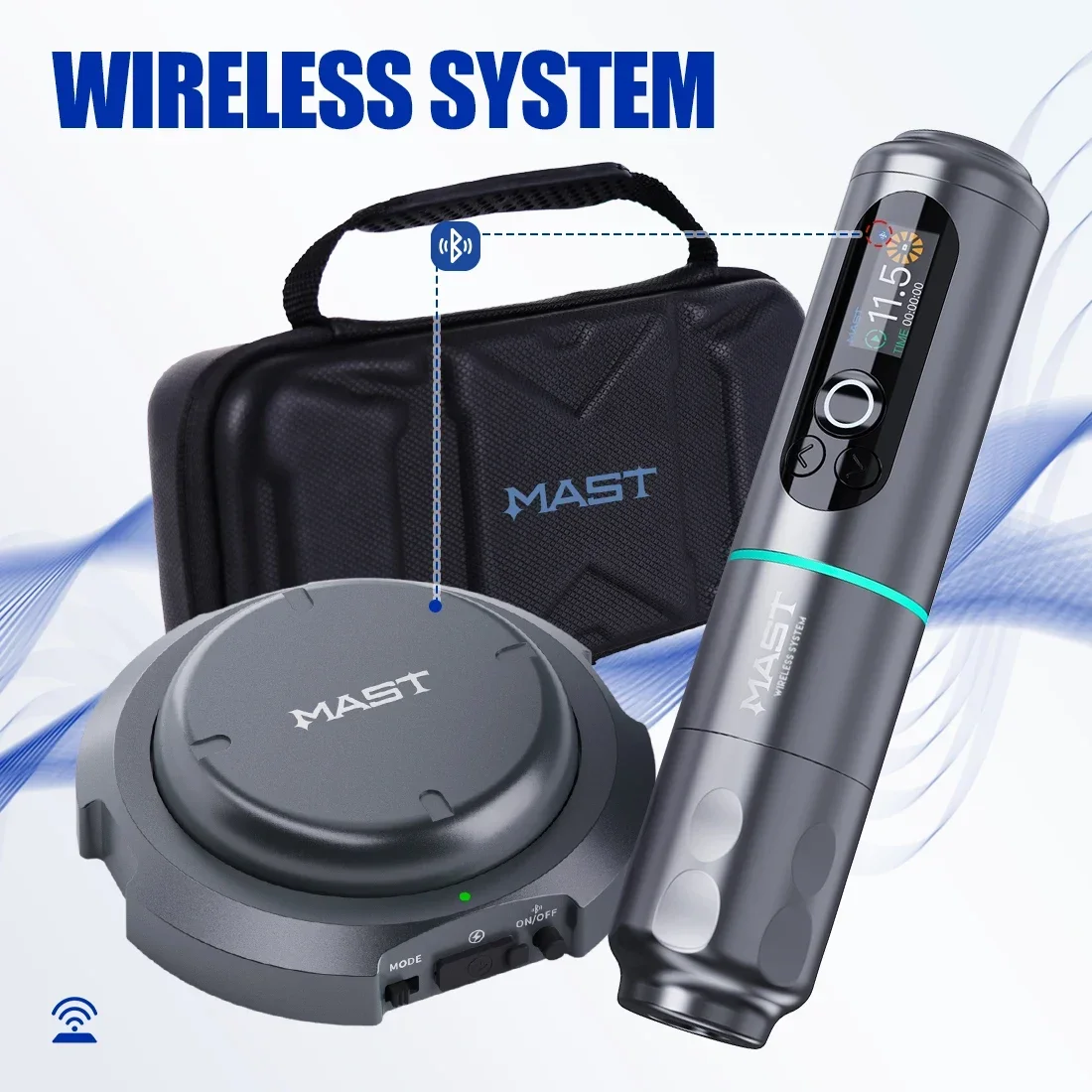 Mast Archer 2 Brushless Motor Wireless Tattoo Machine 2000mAh Battery HD Color Screen with Wireless Pedal Storage Bag Tattoo Pen
Mast Archer 2 Brushless Motor Wireless Tattoo Machine 2000mAh Battery HD Color Screen with Wireless Pedal Storage Bag Tattoo Pen