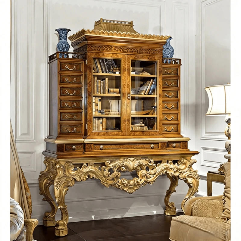 Solid wood wine cabinet large apartment glass wine cabinet storage locker furniture
Solid wood wine cabinet large apartment glass wine cabinet storage locker furniture