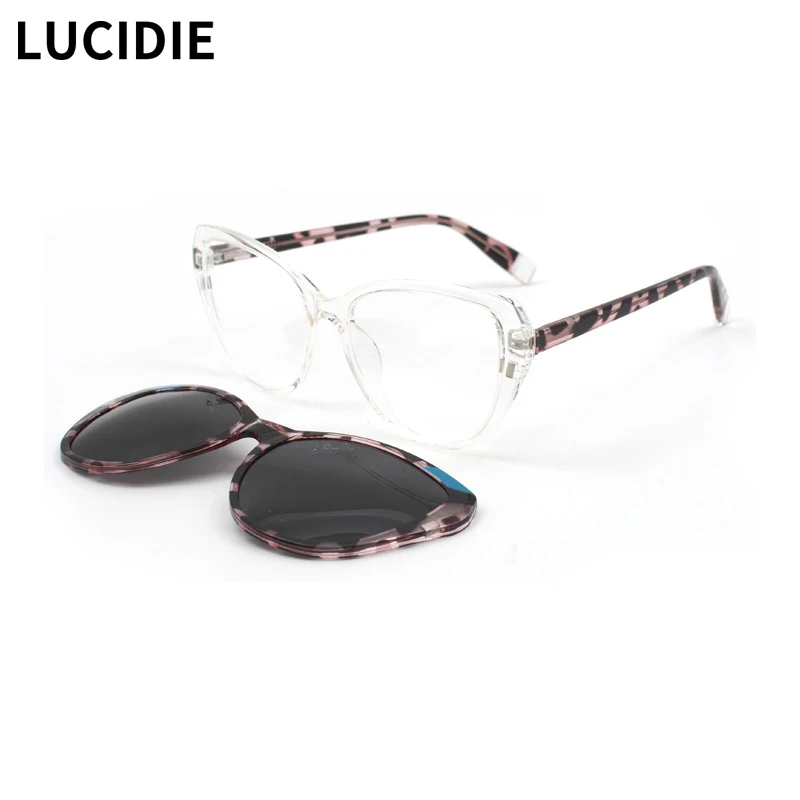 LUCIDIE Women Prescription Glasses 2 In 1 Magnetic Sunglasses Optical Frame Myopia Modern Trendy Eyeglasses New Arrival H807
LUCIDIE Women Prescription Glasses 2 In 1 Magnetic Sunglasses Optical Frame Myopia Modern Trendy Eyeglasses New Arrival H807